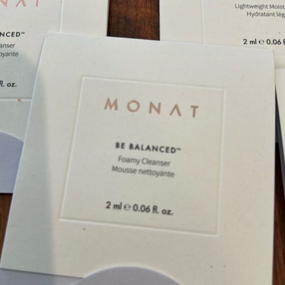 NEW Monat skin care samples, 8 pcs B balanced cleanser high smooth eye cream B b - Picture 2 of 6